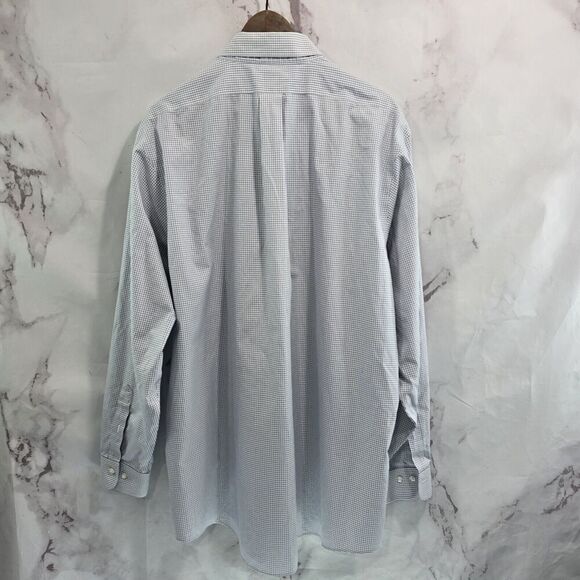 Brooks Brothers Shirt Men XXL 18 1818 Regent Non Iron Original Polo Windowpane - Picture 5 of 16